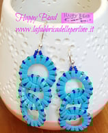 KIT Orecchini Loop the Loop Colore Azzzurri / Blu / Verdi