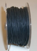 Coda di Topo 2mm Cottone Cerato Nero