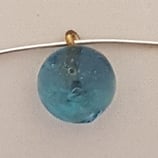 Ciondolo Sfera 9mm Azzurra