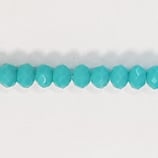 Cipollotti Sfaccettati 3x4mm Azzurro opaco 50 pezzi