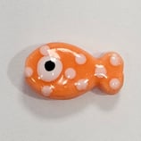 Perlina Pesce 19mm Arancio