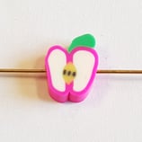 Perline Mela Fucsia 10mm 5pz