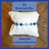 Kit Bracciale Base Sfere Swarovski Blu