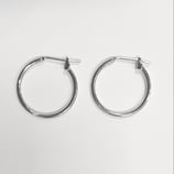 Base Orecchini a Cerchio 20mm Argento