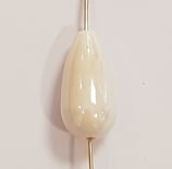 Goccia 20x10mm ceramica beige