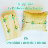 Kit Wirework Earrings and Bracelet Bloom version Mint Green Opaque