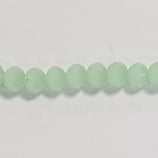 Cipollotti Sfaccettati 3x4mm Verde Acqua Opaco 50 pezzi