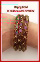 Kit Miyuki Bracciale Carla Bordeaux / Bronze