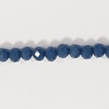 Cipollotti Sfaccettati 3x4mm Blu Opaco 50 pezzi