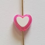 Perline Cuore Bicolore 8mm MIX 5pz