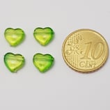 Cuore 9mm Verde Plastica