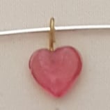 Ciondolo Cuore 7mm Rosa