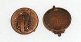 Supporto per Orecchino Clip base tonda 20mm bronzo