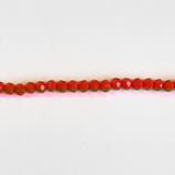 Cipollotti Sfaccettati 3x4mm Rosso Coprente Lucido 50 pezzi