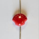 Perlina Conchiglia ceramica 10mm Rosso