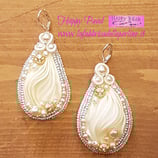 Orecchini Sposa Gocce Avorio