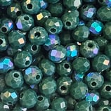 Cipollotti Sfaccettati 3x4mm Verdone Opaco AB 50pezzi