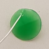 Pailette 12mm Verde Plastica Foro Alto