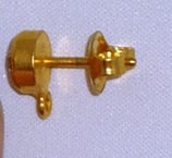 Perno con cristallo e anellino