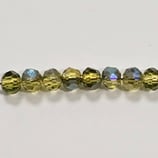 Cipollotti Sfaccettati 3x4mm Verde Olivine AB 50pezzi