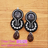 Orecchini Moulin Rouge Pendenti Colore Nero / Argento