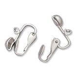 Clip Base Tonda 7mm con anellino Argento