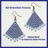 Kit Orecchini Freccia Viola Verdino Grigio