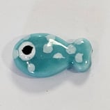 Perlina Pesce 19mm Azzurro