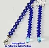 Kit Bracciale e Orecchini RAW Basic Blu