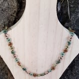 Collana Flora colore Gemstone Verde