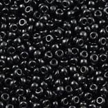 Round Rocailles 6/0 col.401 Nero Opaque