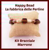 Kit Bracciale Base Cavetto Marrone