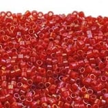 Delica 11/0 (DB295) Rosso AB Crystal Inside Color