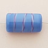 Cilindro 23x11mm Azzurra Righe Bianco e Rosso