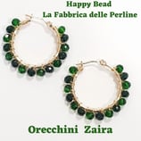 Kit Wire Orecchini Zaira versione Bicolor Verde Foresta e Verdone Opaco
