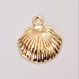 Ciondolo Metallo Conchiglia 12mm oro