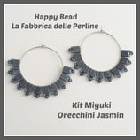 Kit Miyuki Orecchini Jasmin Grigio