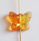 Farfalla Piccola 12x14mm Arancio in Plexiglass