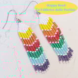 Kit Miyuki Orecchini Willow versione Arcobaleno Rocailles