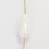 Goccia 20x10mm ceramica bianco