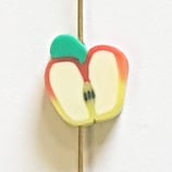 Perline Mela Rossa Gialla 10mm 5pz