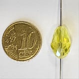 Goccia Sfacettata in Vetro 9x15mm Giallo AB