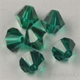 Swarovski Bead 5301/5328 - 4mm Bicono Emerald