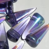 Spike Beads mis.7x17mm Viola AB