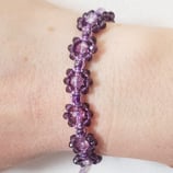 Kit Bracciale Macramé Fiore Lilla Very Peri/ Viola