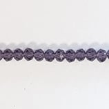 Cipollotti Sfaccettati 3x4mm Viola Tanzanite 50 pezzi
