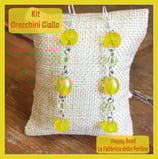 Kit Orecchini Base Giallo