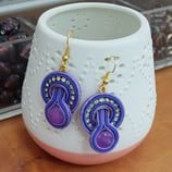 Orecchini Moulin Rouge Pendenti Colore Viola Tanzanite / Lilla