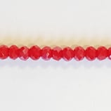 Cipollotti Sfaccettati 3x4mm Rosso 50 pezzi