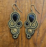 Orecchini Curves Pendenti Colore  Nero / Oro